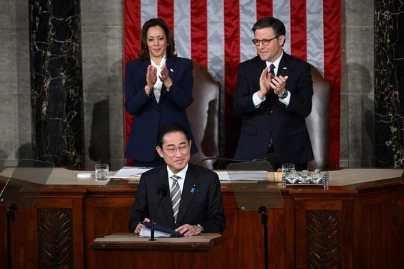 安倍元首相よりも後退した岸田首相…米議会演説で「歴史問題」に一切言及せず