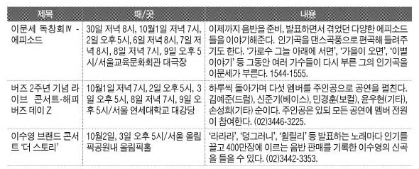 공연일정