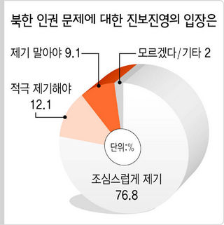 북한 인권 문제에 대한 진보진영의 입장은