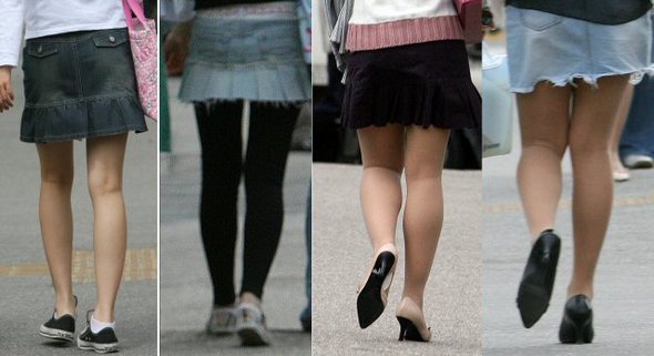 길이 25센티미터 이하의 초미니스커트가 대량 판매되면서 유행하기도.