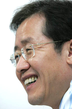한나라당 홍준표 의원. 한겨레