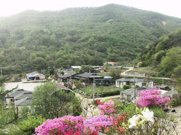 계룡산 북쪽 자락의 공주시 반포면 상신리 도자예술촌. 