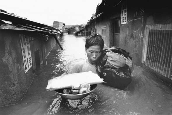 물난리 중랑천 1972 전민조
