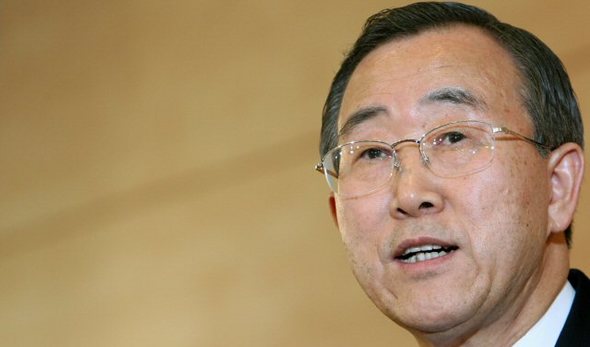 한국시간 9일 밤 유엔 안보리에 의해 차기 유엔 사무총장 지명자로 결정된 반기문 외교통상부 장관이 서울 세종로 외교통상부 청사에서 기자회견을 통해 소감을 밝히고 있다. 연합뉴스
