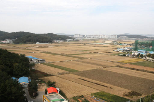 340만평 규모의 검단 새도시로 개발될 인천 검단·당하·원당동 일대. 인천/연합뉴스