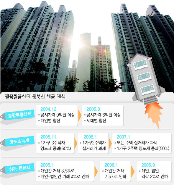 찔끔찔끔하다 뒷북친 세금 대책