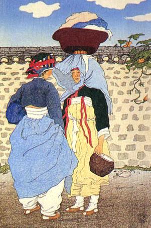 엘리자베스 키스 <함흥 여인들의 아침 수다> 다색목판
38 x 25 cm 1921년 (개인소장) 엘리자베스 키스 <함흥 여인들의 아침 수다> 다색목판
38 x 25 cm 1921년 (개인소장)