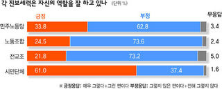 각 진보세력은 자신의 역할을 잘 하고 있나