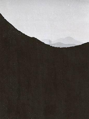 김준권 <오름-0408> 수묵목판 40 x 30cm, 2004년 