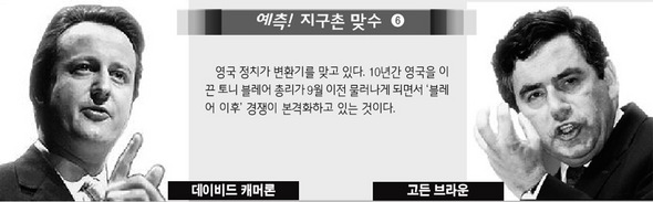 데이비드 캐머런 보수당 당수 / 고든 브라운 재무장관 