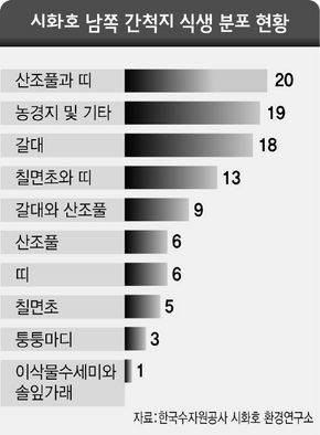 시화호 남쪽 간척지 식생 분포 현황