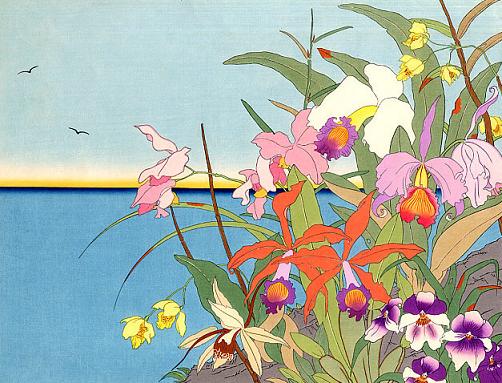 폴 쟈쿨레 <남태평양 디스탄트 섬의 꽃> 30 x 39.5cm 1940년 (개인소장) 폴 쟈쿨레 <남태평양 디스탄트 섬의 꽃> 30 x 39.5cm 1940년 (개인소장)