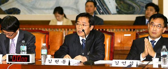 22일 오전 국회 건교위에서 열린 주택법일부개정법률안에 관한 공청회에서 참석 인사들이 다양한 의견을 말하고 있다. 2007-02-22 연합