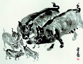 이응로의 돼지 그림