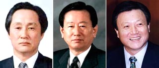 서영택(왼쪽)·추경석(가운데)·이건춘(오른쪽). 