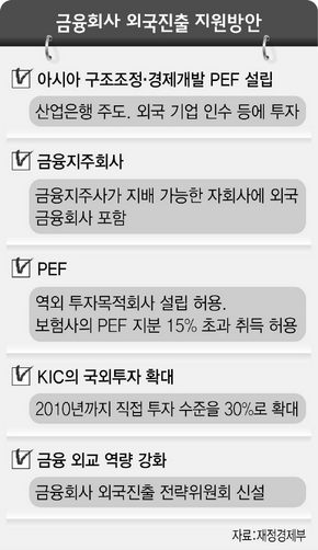 금융회사 외국진출 지원방안
