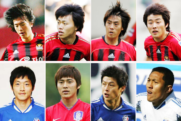 송진형 김동석 김태진 이상협 / 김남일 백지훈 이관우 김대의