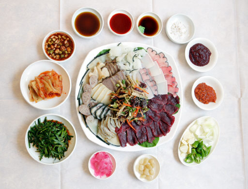 고래고기 전문식당 음식