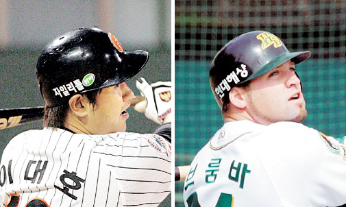 이대호·브룸바 (왼쪽부터)