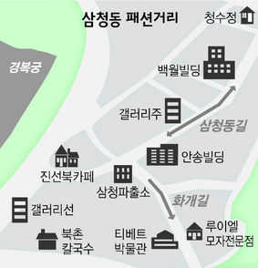 삼청동 패션거리