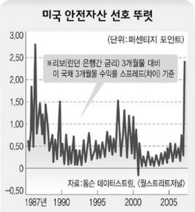 미국 안전자산 선호 뚜렷