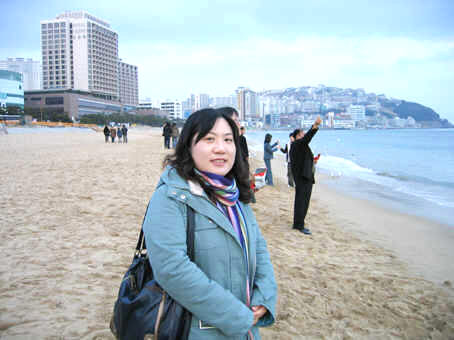 출국 전 이지영씨 모습.