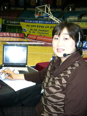 WKBL-TV 해설위원 1년째 유영주