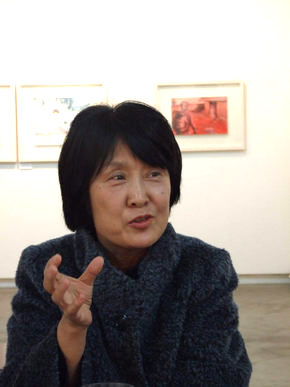 〈한겨레〉 연재 황석영 소설 삽화 전시회 여는 노원희씨