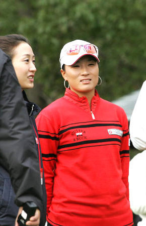 박세리가 30일 프로암 대회에 나가진 않았지만 대회 현장엔 모습을 드러냈다. 후쿠오카/KLPGA 제공