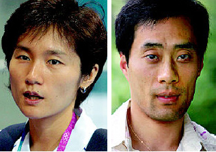 현정화(37·KRA 감독) 유남규(39) (왼쪽부터)