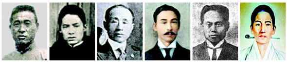 안공근 / 유동하 / 장인환 / 양한묵 / 박동완 / 윤희순