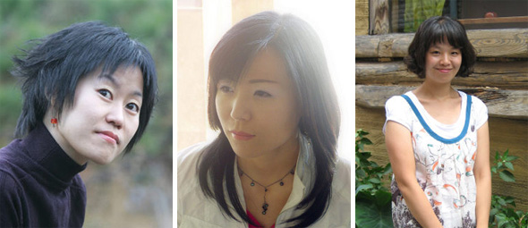 김애란 씨, 안보윤 씨, 정한아 씨 (왼쪽부터)