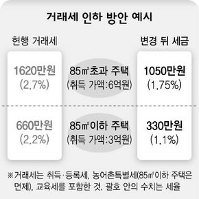 거래세 인하 방안 예시
