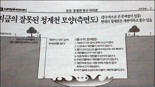 청계천 복구공사의 풍수적 지적을 했다는 허경영 총재  ⓒ LOTTO복권신문 갈무리