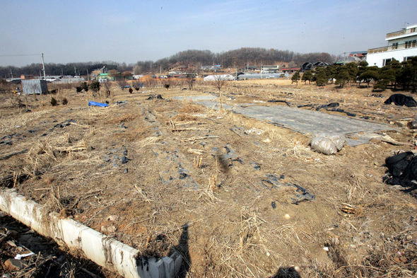 어윤대 전 고려대 총장의 부인이 소유하고 있는 경기 고양시 덕양구 도내동  321번지 땅. 고양/김종수 기자 jongsoo@hani.co.kr