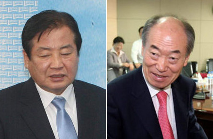 통합민주당 박상천 공동대표와 박재승 공천심사위원장