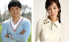 탤런트 이민우(왼쪽), 이유리(오른쪽)씨