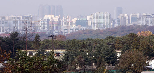 송파새도시로 지정된 성남시 수정구 창곡동일대 모습. 송파 새도시는 서울의 송파와, 경기도 구리시및 성남시가 포함되어 있다. 김봉규 기자 bong9@hani.co.kr
