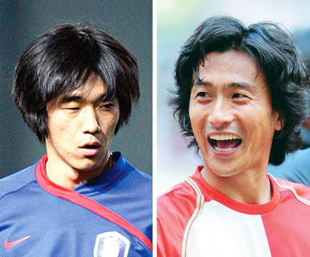 사진 왼쪽부터 박주영(23·FC서울), 안정환(32·부산)