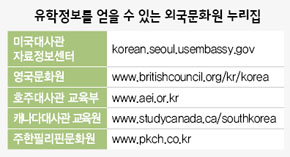 유학정보를 얻을 수 있는 외국문화원 누리집