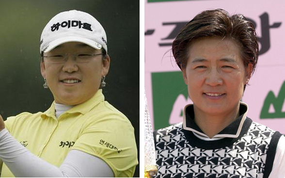 신지애(왼쪽 사진), 구옥희(52·김영주골프·오른쪽).