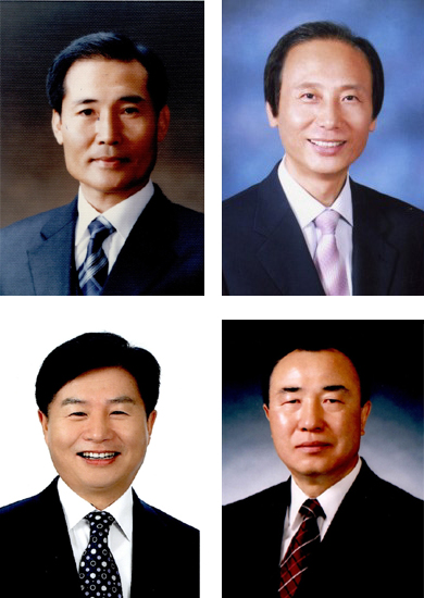 김명세 / 김신호 (위) 이명주 / 오원균 (아래) 