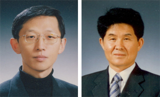 이승하(왼쪽·중앙대 문창과 교수)   김영철(오른쪽·건국대 국문과 교수)