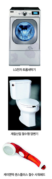 절수형 제품들 인기몰이