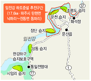 때묻지 않은 임진강 습지, 준설로 훼손위기
