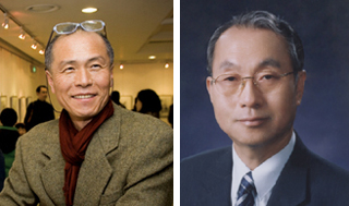 왼쪽부터 허영만(62·왼쪽) 화백, 황선길(70·오른쪽) 홍익대 겸임교수