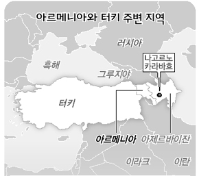 아르메니아와 터키 주변 지역
