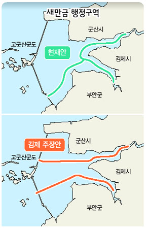 새만금 행정구역