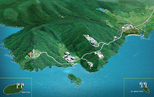 나로 우주센터가 들어설 전남 고흥 외나로도 전경. 동아일보 자료사진