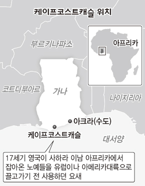 케이프코스트캐슬 위치